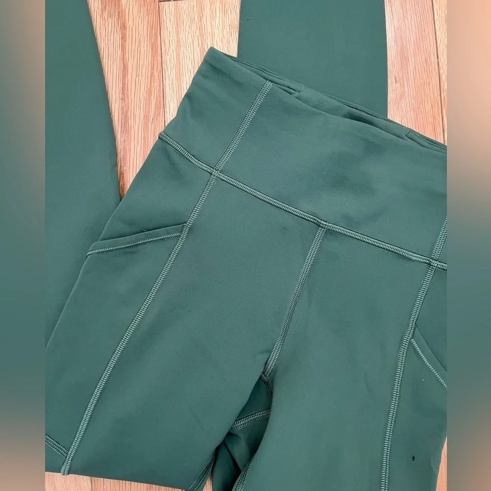 Lululemon Invigorate High Rise Tight 25" Algae Green Size 2 - Picture 2 of 6